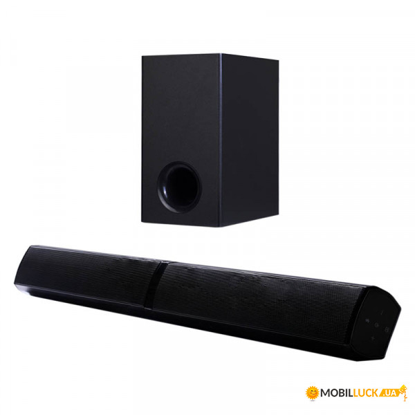 Bluetooth  Q-Sound Soundbar 80 Watt YW-W07C with Subwoofer Black