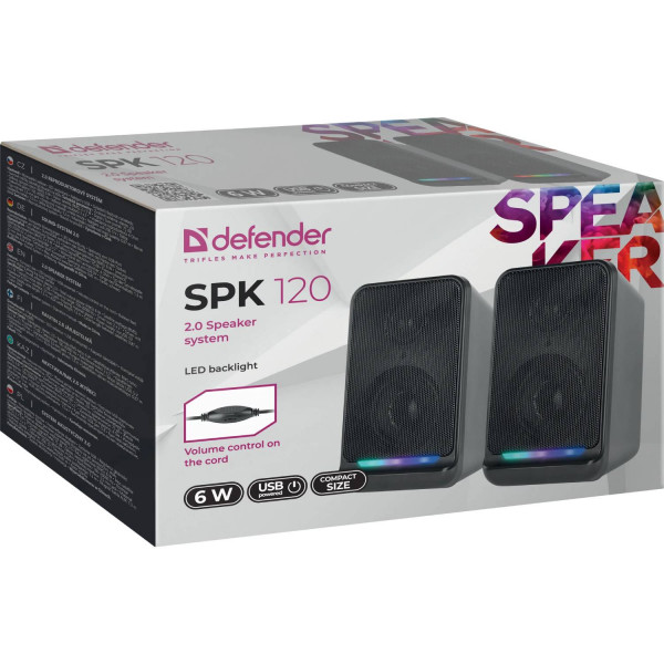   2.0 Defender SPK 120 6 , LED , USB (65119)