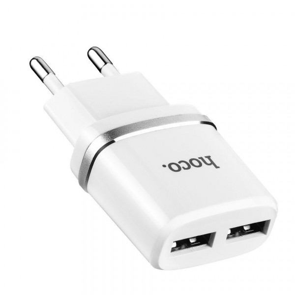    Hoco C12 2USB 2.4A White