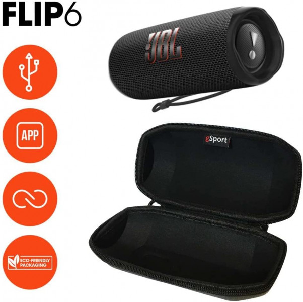   JBL FLIP 6 Black   Carbon Fiber Case