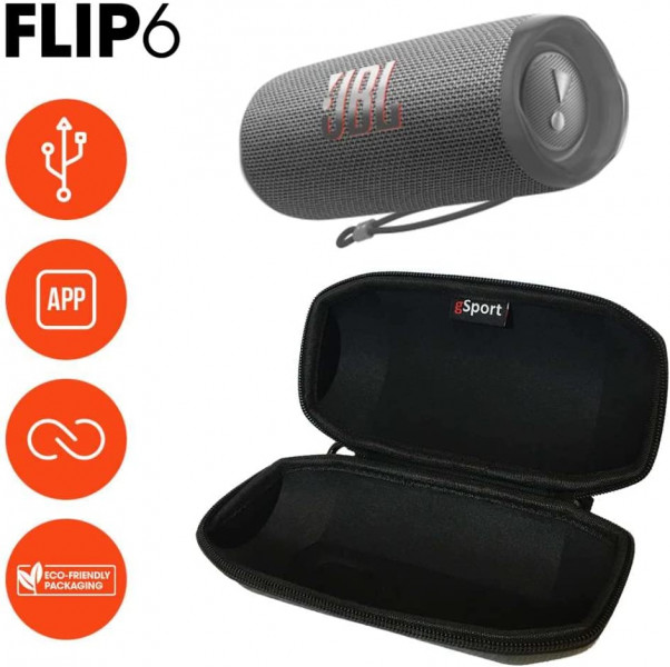   JBL FLIP 6 Gray   Carbon Fiber Case
