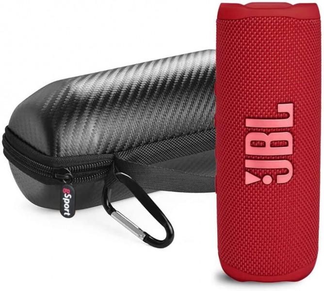   JBL FLIP 6 Red   Carbon Fiber Case