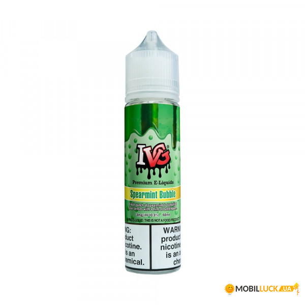     IVG Spearmint Bubble 60  3  (IVG Spearmint Bubble 3mg) (guP058RADSM3)