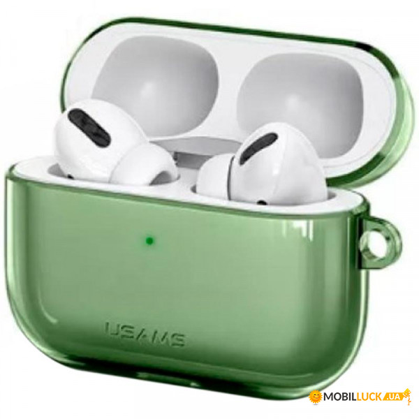  TPU Usams   AirPods Pro US-BH570 Transparent/Green