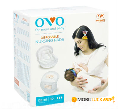   OVO Disposable Nursing 30 Pads (7640162321426)