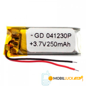  GD 041230P 250mAh Li-ion 3.7V