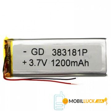  GD 383181P 1200mAh Li-ion 3.7V