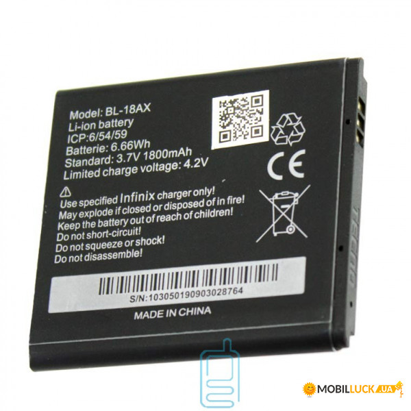  Infinix BL-18AX 1800 mAh 18AX Original 