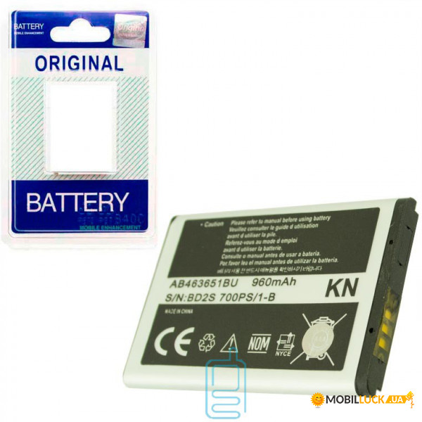  Samsung AB463651BU 960 mAh S5610, S3650 high copy