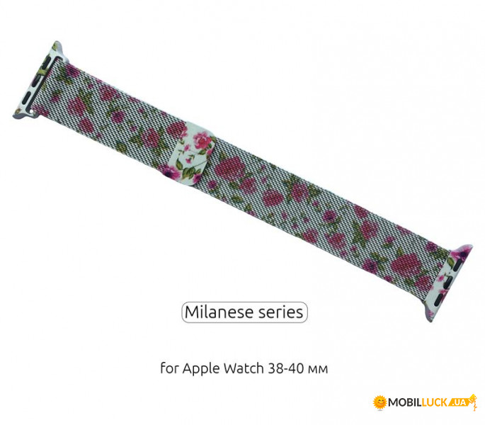   Armorstandart Milanese Loop  Apple Watch 38mm 40mm Flowers Red Lily (ARM529