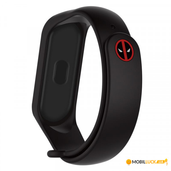   Armorstandart Superhero Edition  Xiaomi Mi Band 4 3 Deadpool Black (ARM55068)