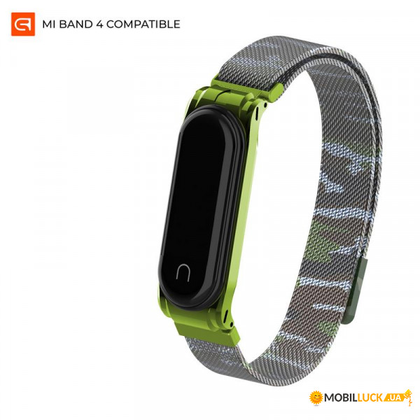   Armorstandart Milanese Magnetic Band  Xiaomi Mi Band 4 3 Camo Green (ARM552