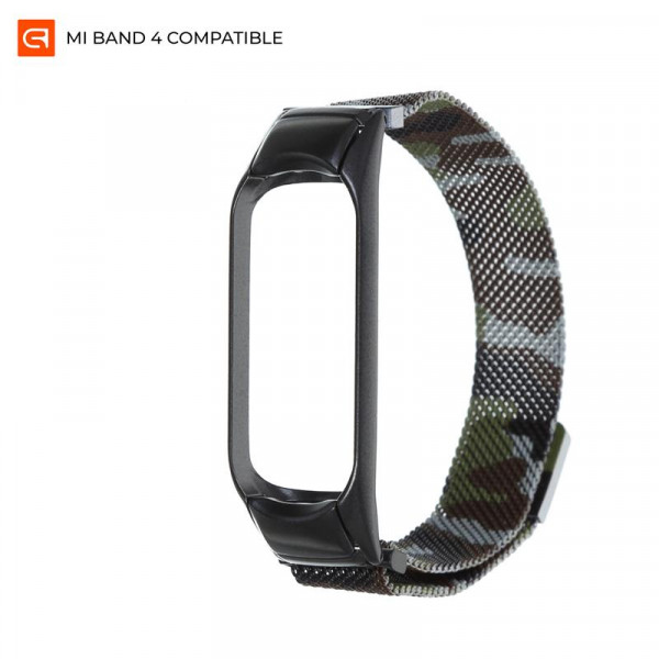   Armorstandart Metal Milanese Magnetic  Xiaomi Mi Band 3 4 Camo Green