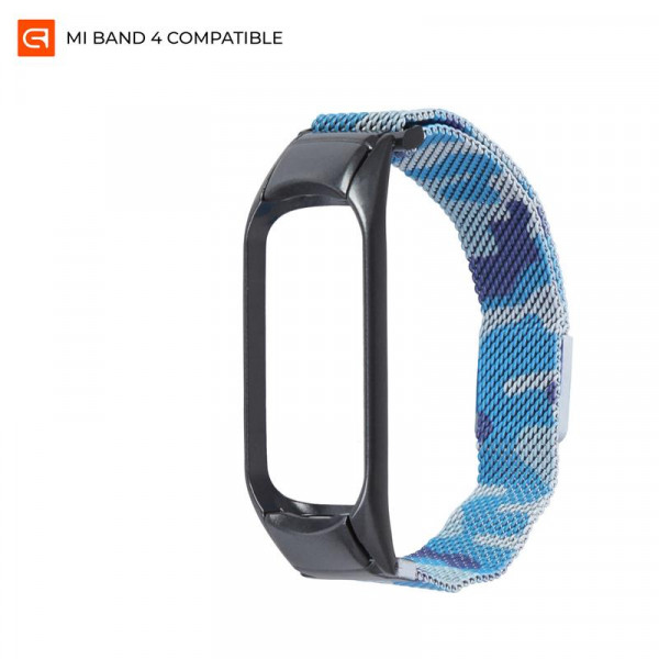   Armorstandart Metal Milanese Magnetic  Xiaomi Mi Band 3 4 Camo Blue