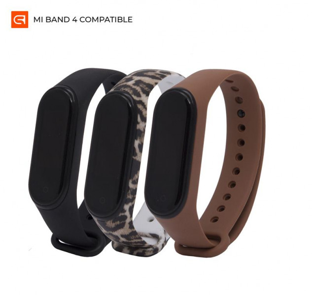  TPU Armorstandart Silicone  Xiaomi Mi Band 3 4 Desert Sage Black Brown Leopard 3