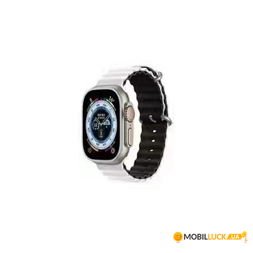   - Band Ocean two-tone Apple Watch 38/40/41 mm White-Black (Ocean38-21.White-Black)