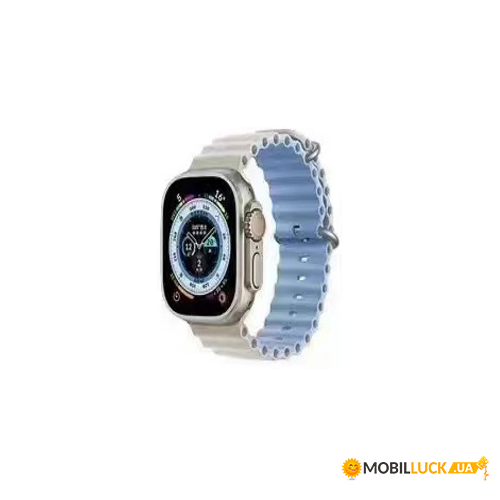   - Band Ocean two-tone Apple Watch 38/40/41 mm White-Blue (Ocean38-25.White-Blue)