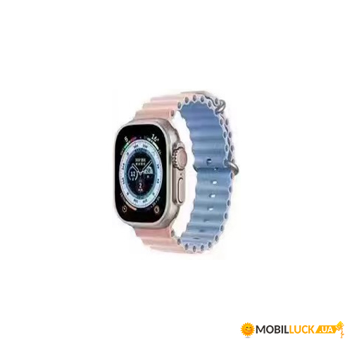   - Band Ocean two-tone Apple Watch 42/44/45/49 mm Pink-Blue (Ocean42-24.Pink-Blue)