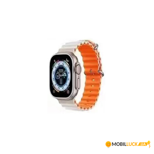   - Band Ocean two-tone Apple Watch 42/44/45/49 mm Starlight-Orange (Ocean42-35.Starlight-Orange)