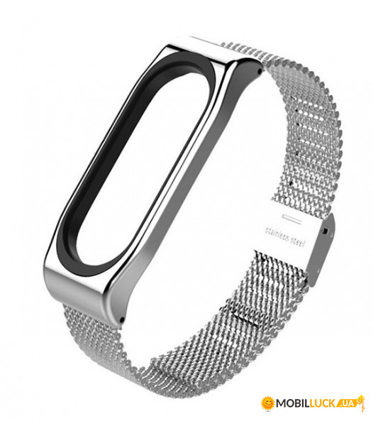  MiJobs Milanese   Xiaomi Mi Band 4/3 OLED Silver (MJ7103PM)