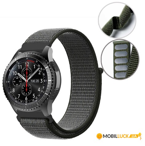   SK Strap  Samsung Xiaomi Huawei Garmin Suunto 20mm Graphite Black