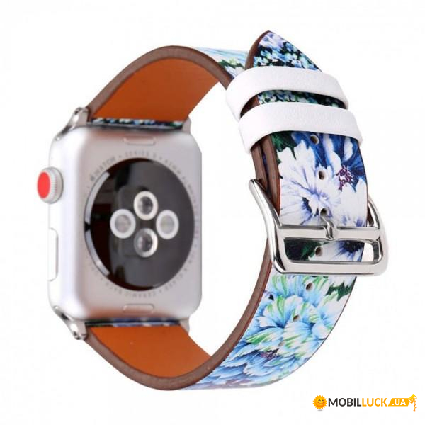  TTech Leather Flower Pattern Series  Apple Watch 42 mm/44 mm Jacquard Cotton (BS-000066633)