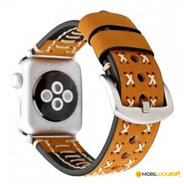  TTech Leather Thread Handmade Series  Apple Watch 38 mm/40 mm Brown (BS-000066635)