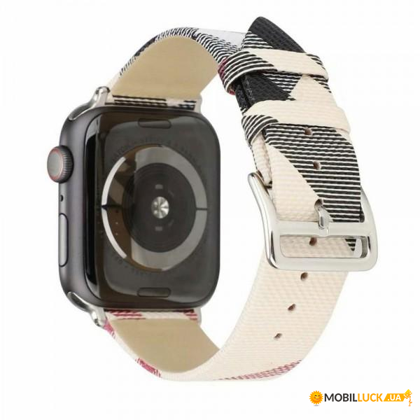  TTech Leather Colors Grid Series  Apple Watch 42 mm/44 mm White (BS-000066642)