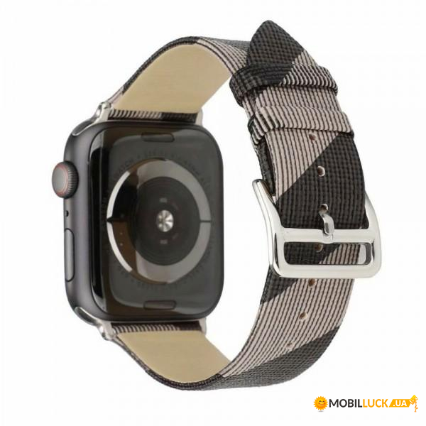  TTech Leather Colors Grid Series  Apple Watch 38 mm/40 mm Gray (BS-000066643)