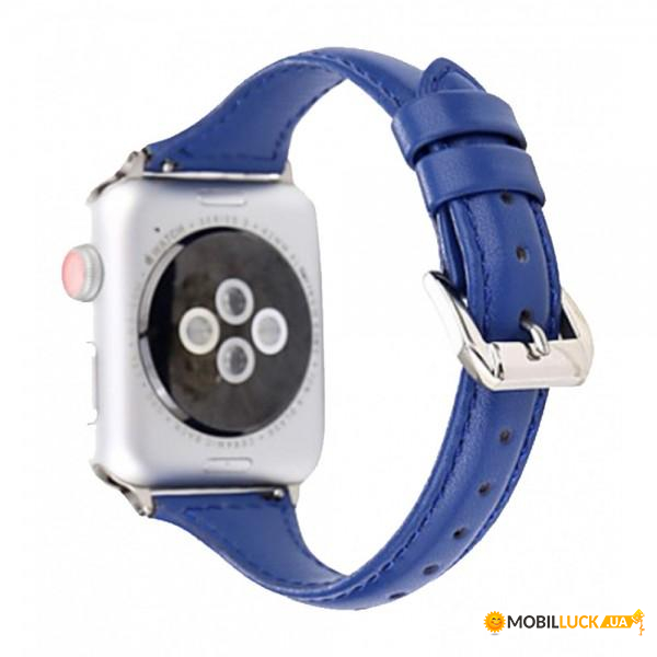  TTech Leather Thin Strap Series  Apple Watch 38 mm/40 mm Dark Blue (BS-000066648)