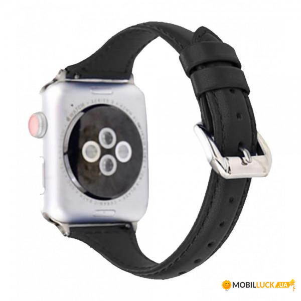  TTech Leather Thin Strap Series  Apple Watch 38 mm/40 mm Black (BS-000066648)