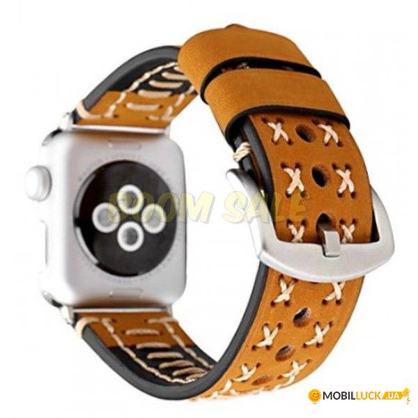  TTech Leather Thread Handmade Series  Apple Watch 38 mm/40 mm Brown