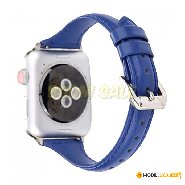  TTech Leather Thin Strap Series  Apple Watch 38 mm/40 mm Dark Blue