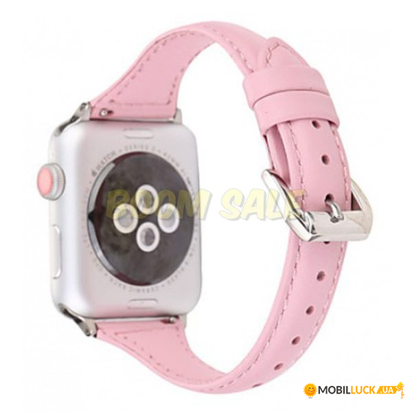  TTech Leather Thin Strap Series  Apple Watch 38 mm/40 mm Pink