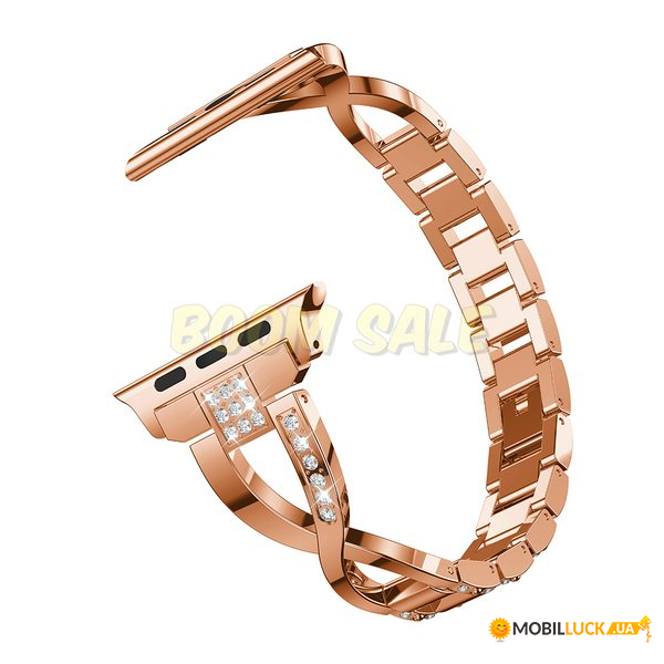  TTech Steel Zinc Diamonds Series  Apple Watch 38 mm/40 mm Rose Gold