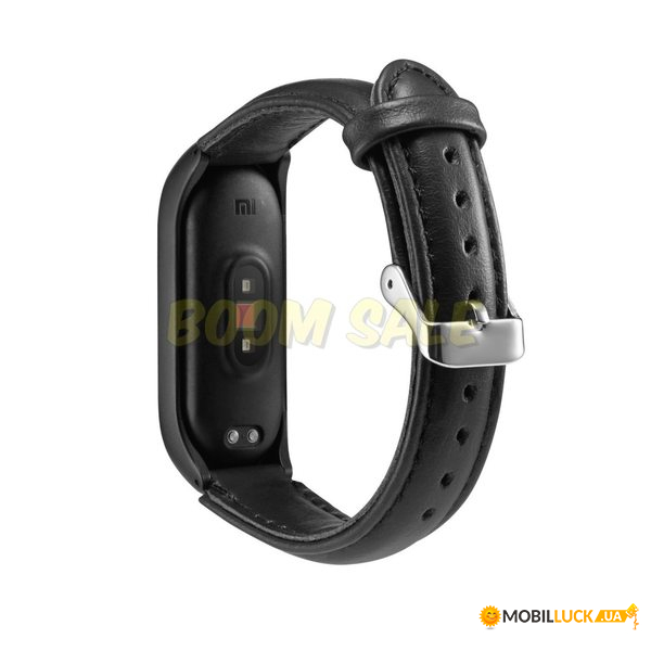  TTech Luxury Leather Series  Xiaomi Mi Band 4 Black