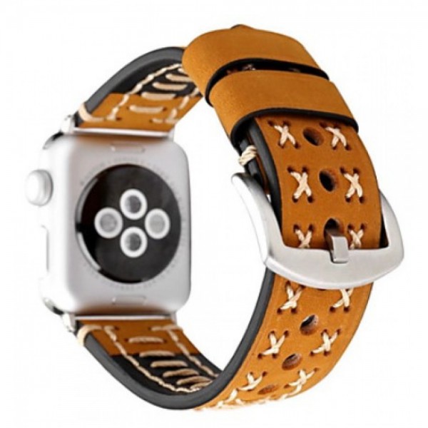  TTech Leather Thread Handmade Series  Apple Watch 38 mm/40 mm Brown (BS-000066635)