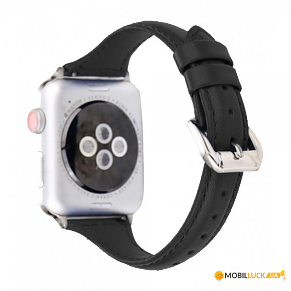  TTech Leather Thin Strap Series  Apple Watch 42 mm/44 mm Black (BS-000066649)