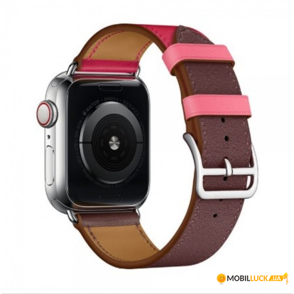  TTech Leather Single loop Series  Apple Watch 42 mm/44 mm Rose Red/Brown (BS-000066650)