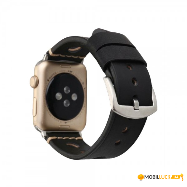  TTech Leather Ancient Series  Apple Watch 38 mm/40 mm Black (BS-000066667)