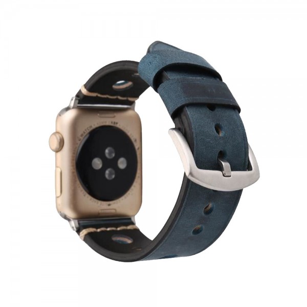  TTech Leather Ancient Series  Apple Watch 38 mm/40 mm Dark Blue (BS-000066667)