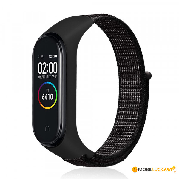  Nylon Style BeCover  Xiaomi Mi Smart Band 5 Black (705415)