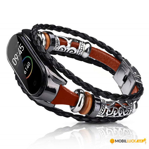  Jewellery Band BeCover  Xiaomi Mi Smart Band 5 Black-Orange (705910)