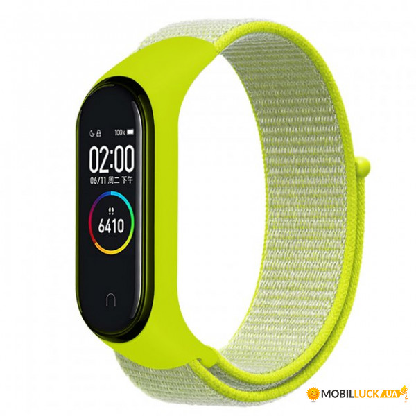  Nylon Style BeCover  Xiaomi Mi Smart Band 7 Lime (707662)