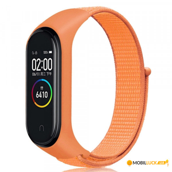  Nylon Style BeCover  Xiaomi Mi Smart Band 7 Orange (707665)