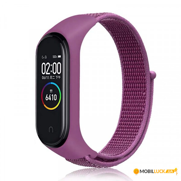  Nylon Style BeCover  Xiaomi Mi Smart Band 7 Purple (707667)