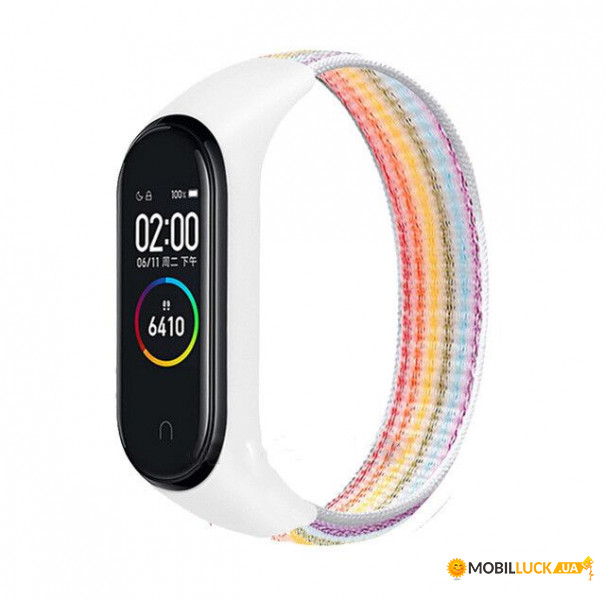  Nylon Style BeCover  Xiaomi Mi Smart Band 7 Rainbow (707668)