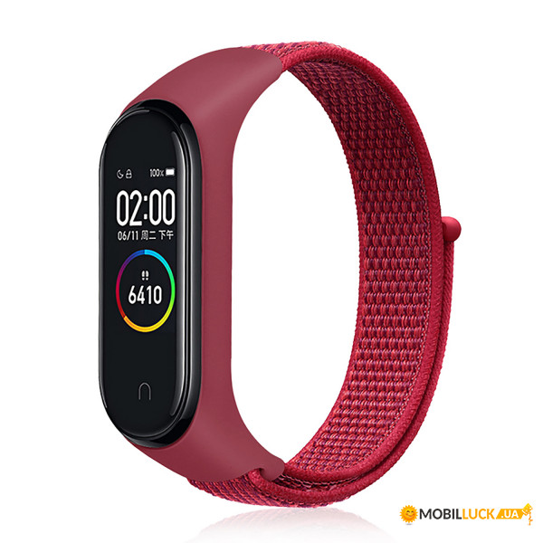  Nylon Style BeCover  Xiaomi Mi Smart Band 7 Red (707670)