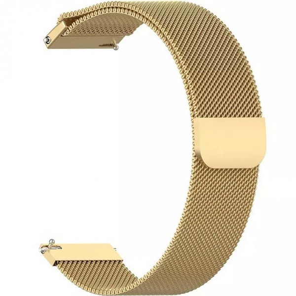  Milanese Style BeCover  Xiaomi Amazfit Bip (20mm) Lite/Bip S Lite/GTR 42mm/GTS/TicWatch S2/TicWatch E/GTS 3/GTS 2 mini Gold (707682)