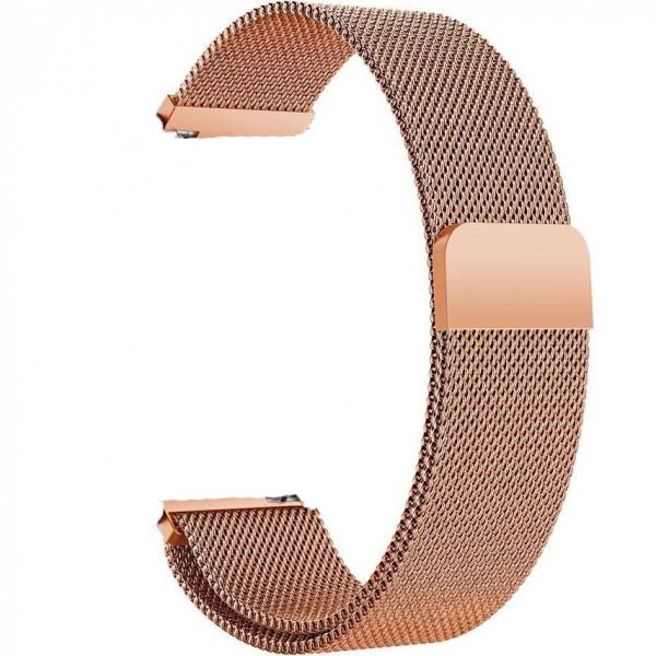  Milanese Style BeCover  Xiaomi Amazfit Bip (20mm) Lite/Bip S Lite/GTR 42mm/GTS/TicWatch S2/TicWatch E/GTS 3/GTS 2 mini Rose Gold (707684)